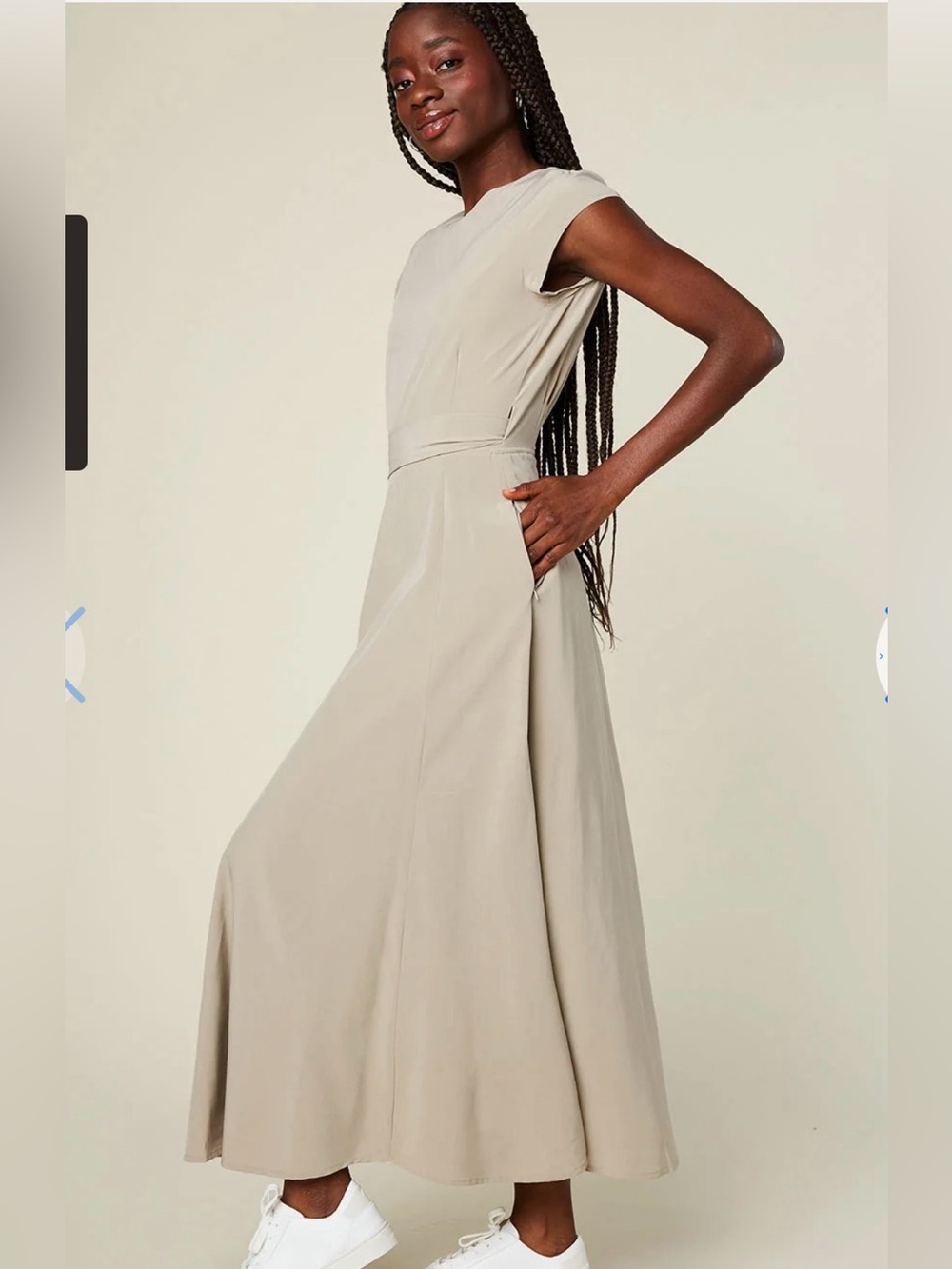Wear It Two Ways Wrap Midi Dress with Tie Waist - Women